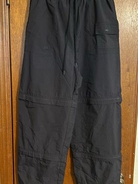 Wilson Men's Black Cargo Pants with Drawstring Waist